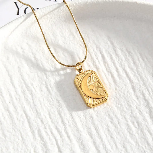 Retro Moon Necklace
