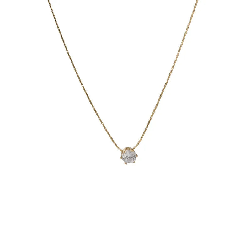 Ocean Gleam Zircon Necklace
