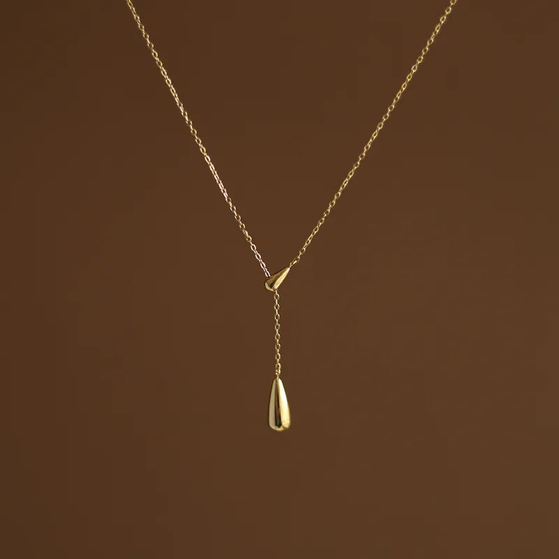 Solitaire Drop Necklace