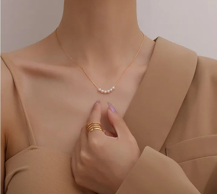 Ocean Whisper Pearl Necklace