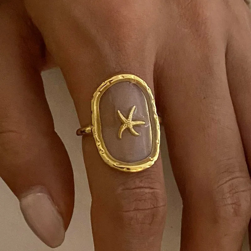 Ocean Breeze Starfish Open Ring
